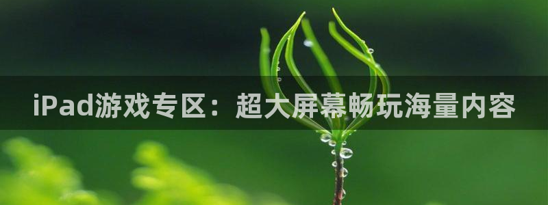优贝娱乐的意思：iPad游戏专区：超大屏幕畅玩海量内容